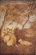Albert Pinkham Ryder The Shepherdess France oil painting artist